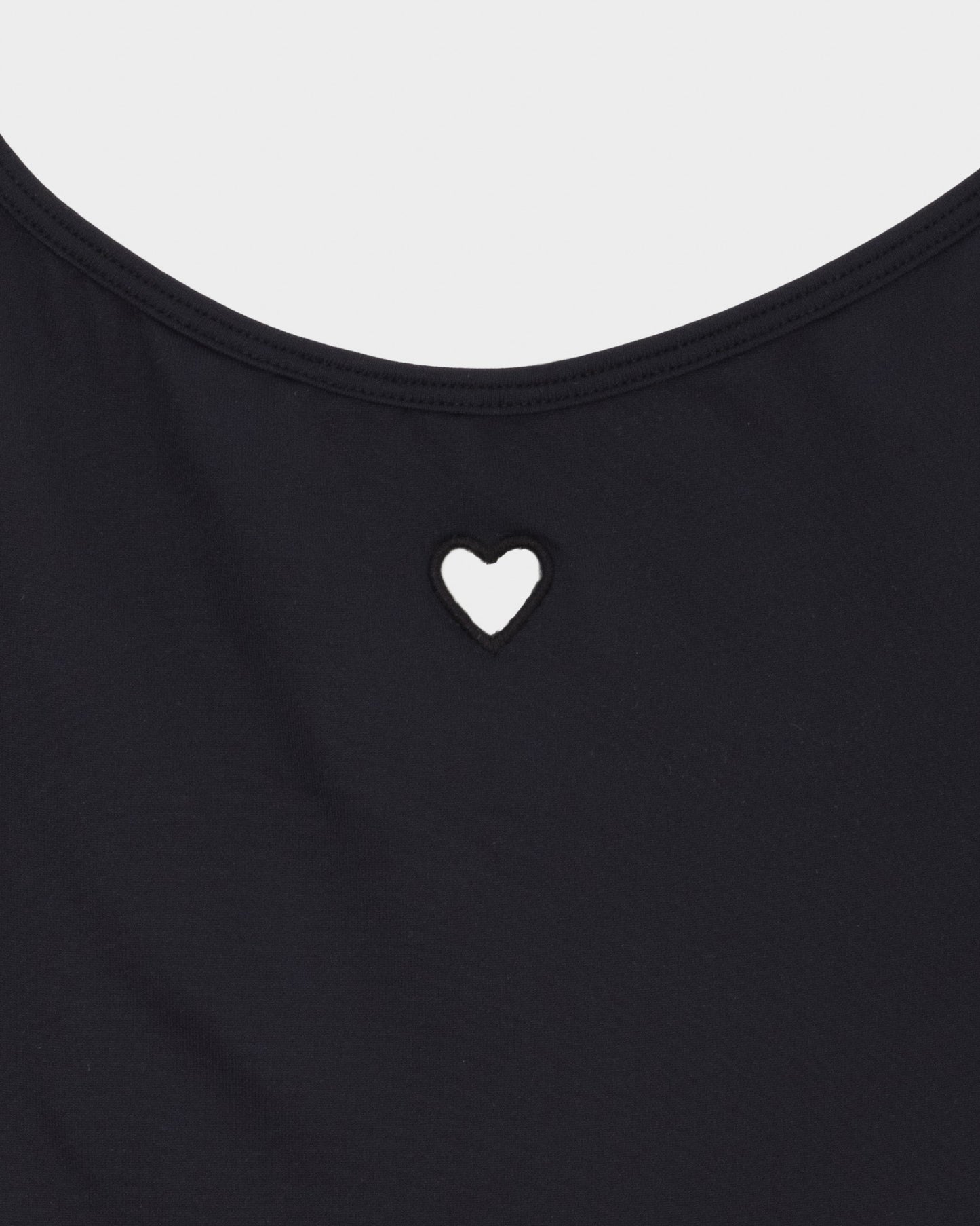 Heart swim body in black