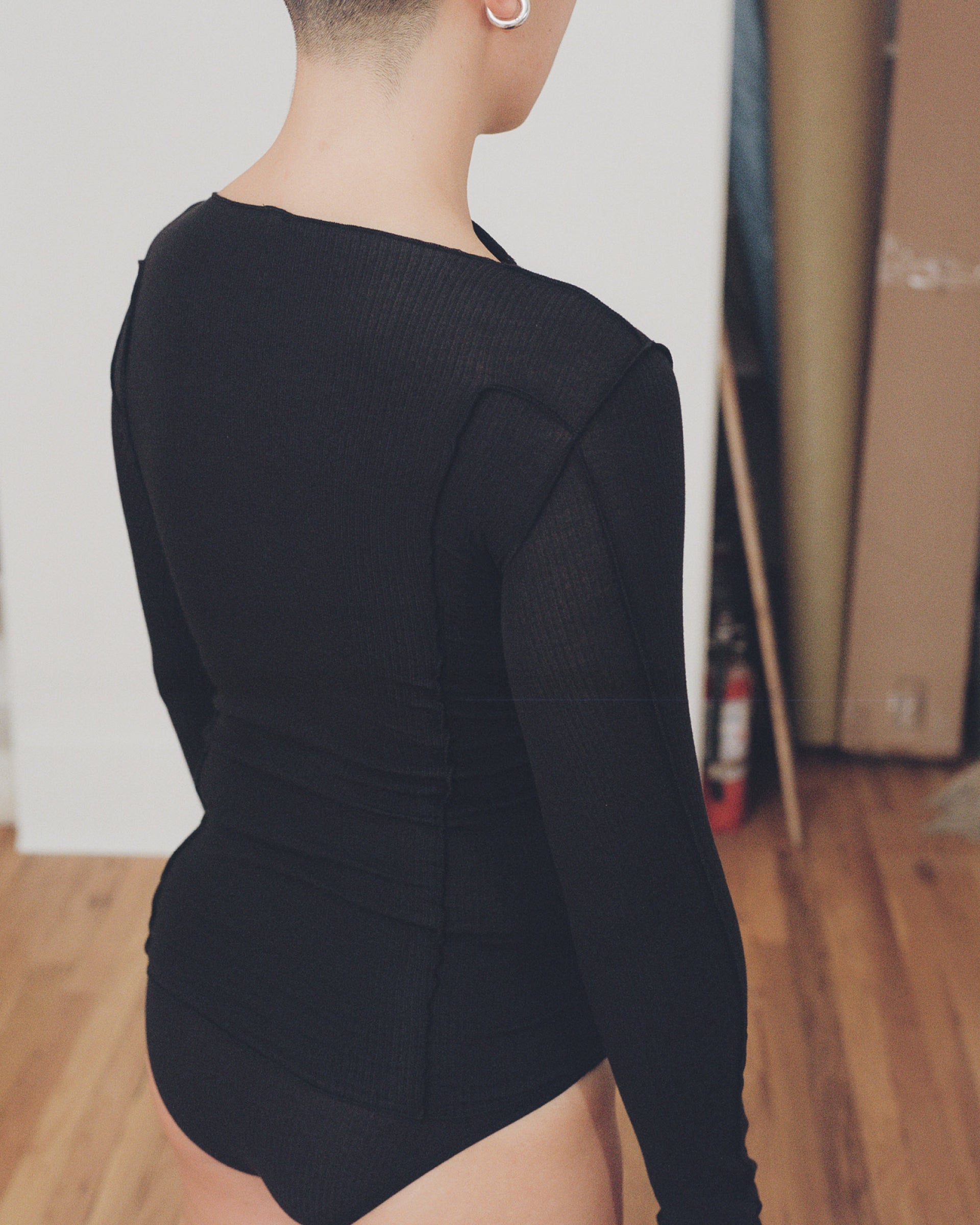 Omato longsleeve in black by Baserange