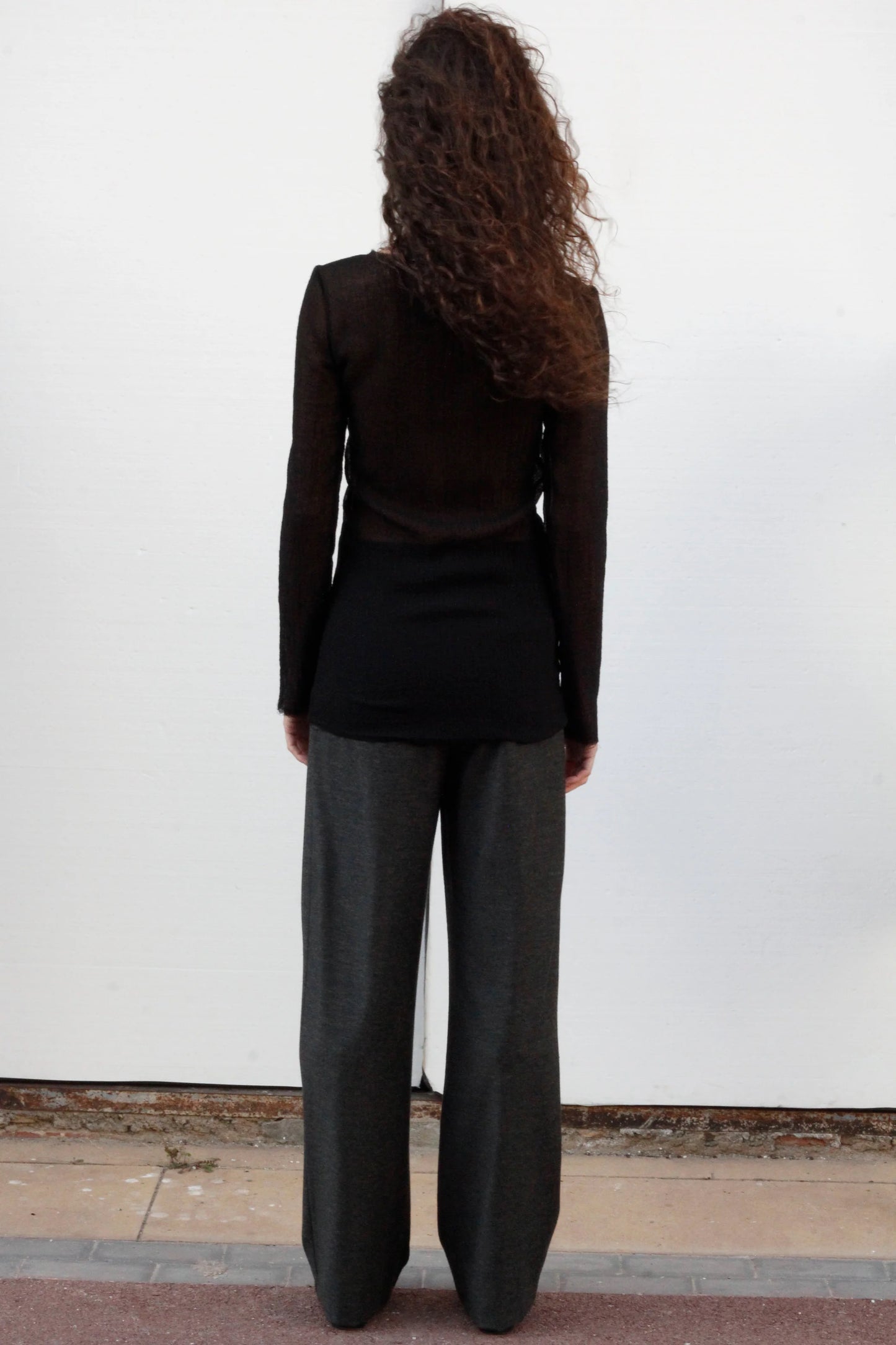 Sky top in black