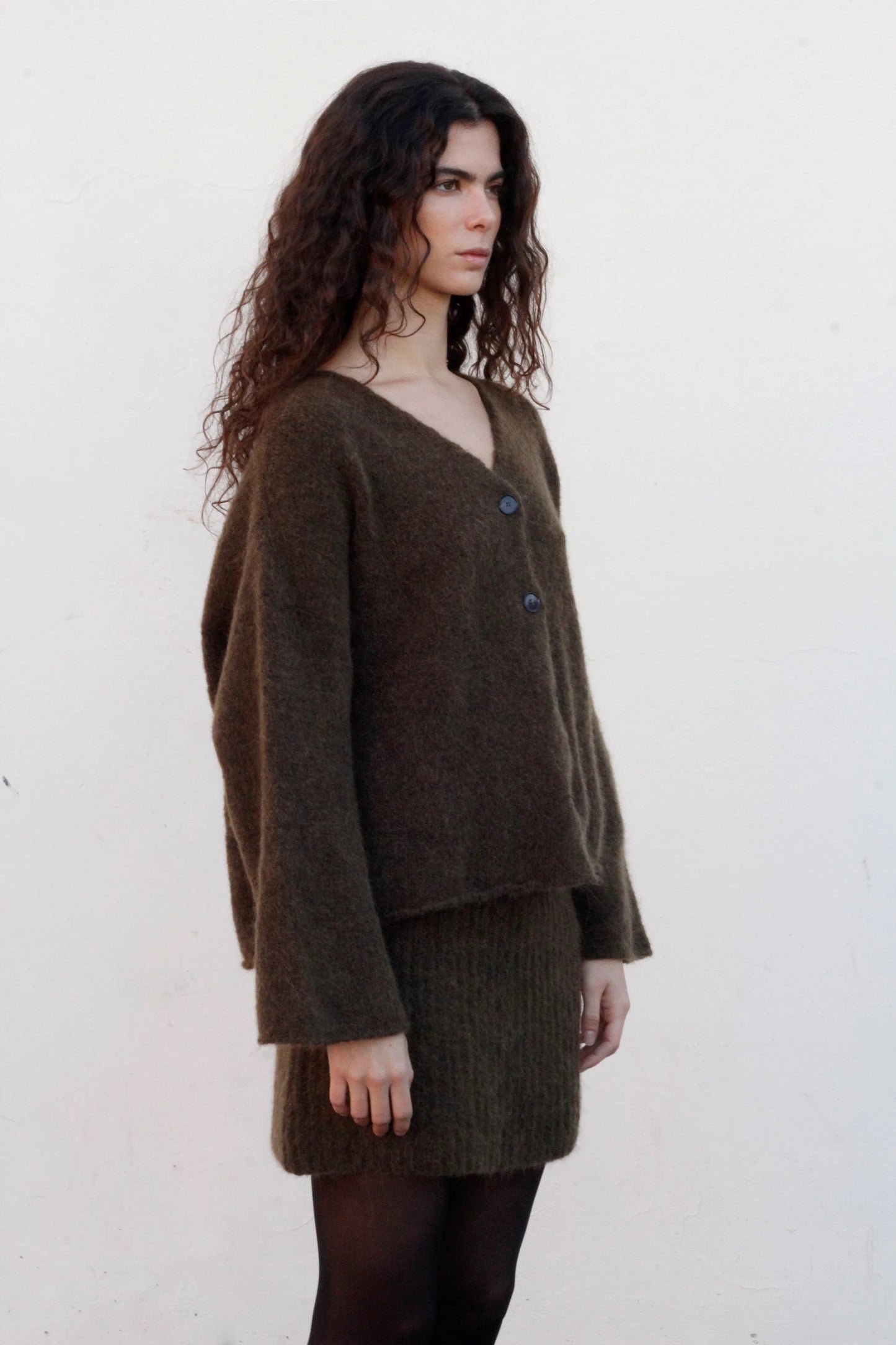 Violon cardigan in green