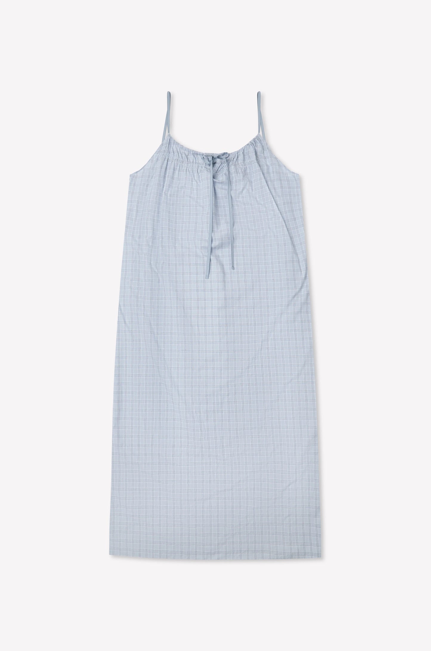 Maxi dress in powder check