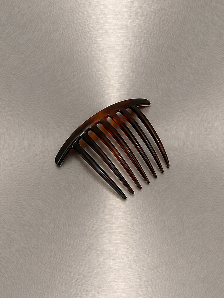 French bun comb in tortoise