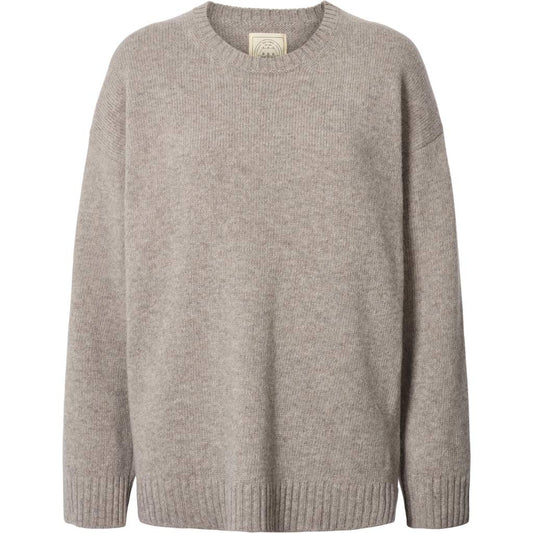 Emely lambswool knit in stone grey