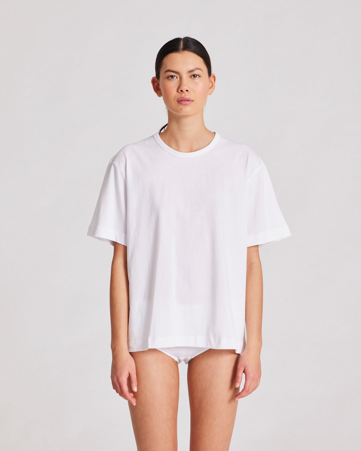 Gai+Lisva white boxy tee