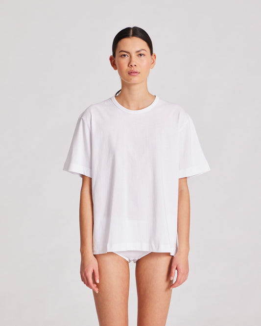 Gai+Lisva white boxy tee
