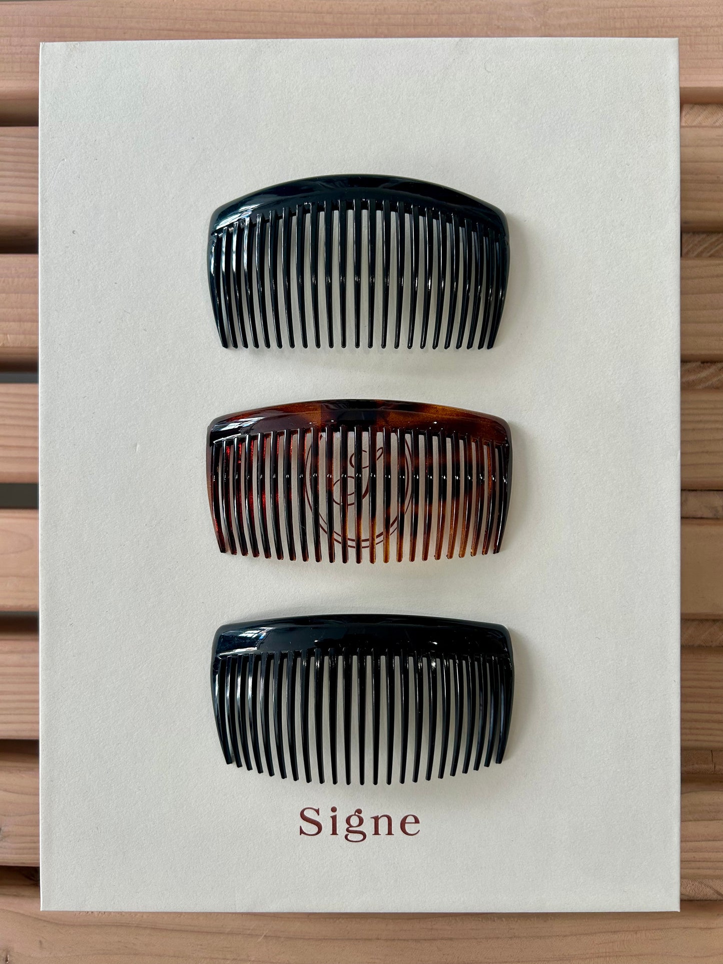 French hair comb in black