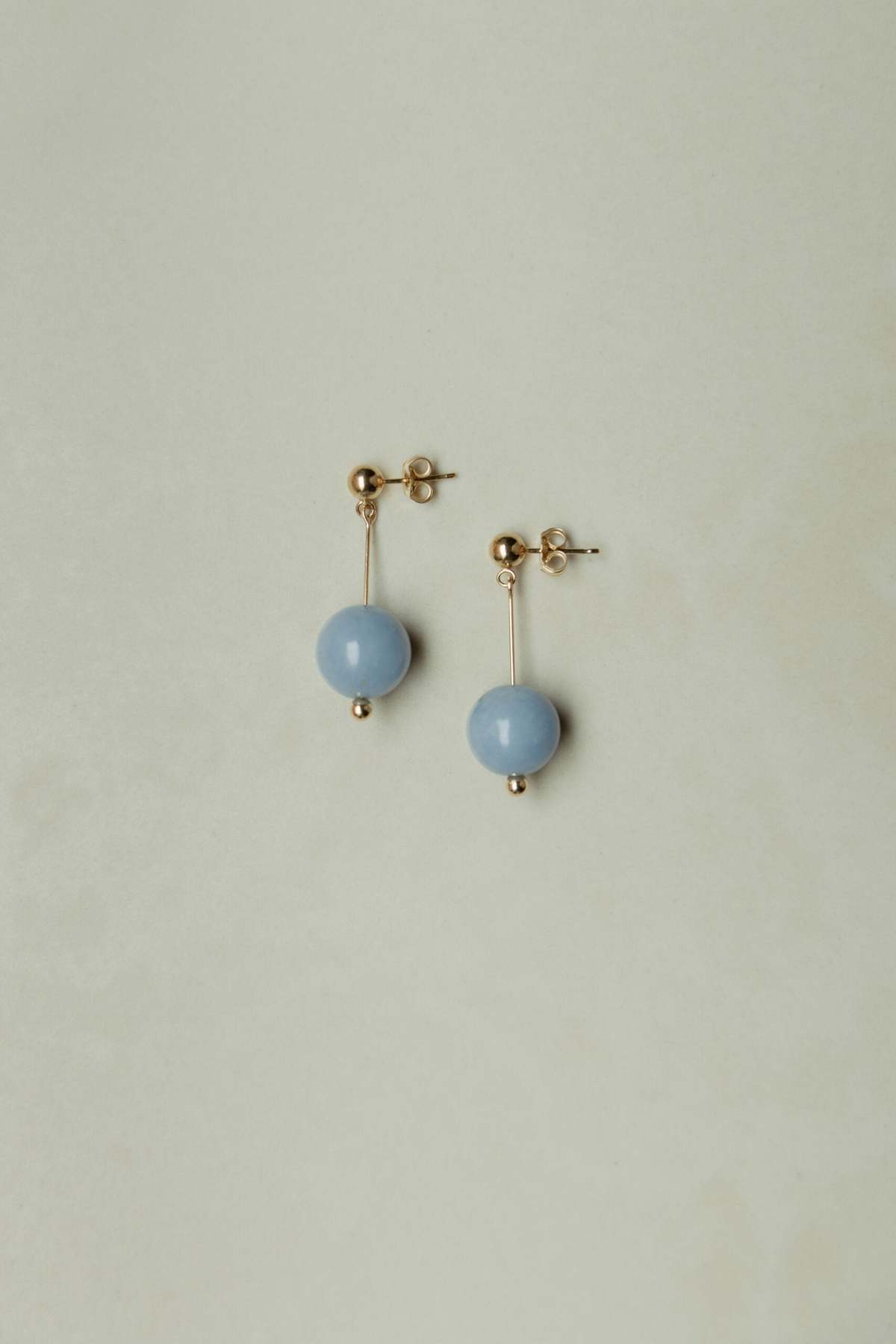 No. 24 Ventiquattro earrings gold angelite