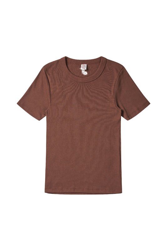 June fitted t-shirt in brown
