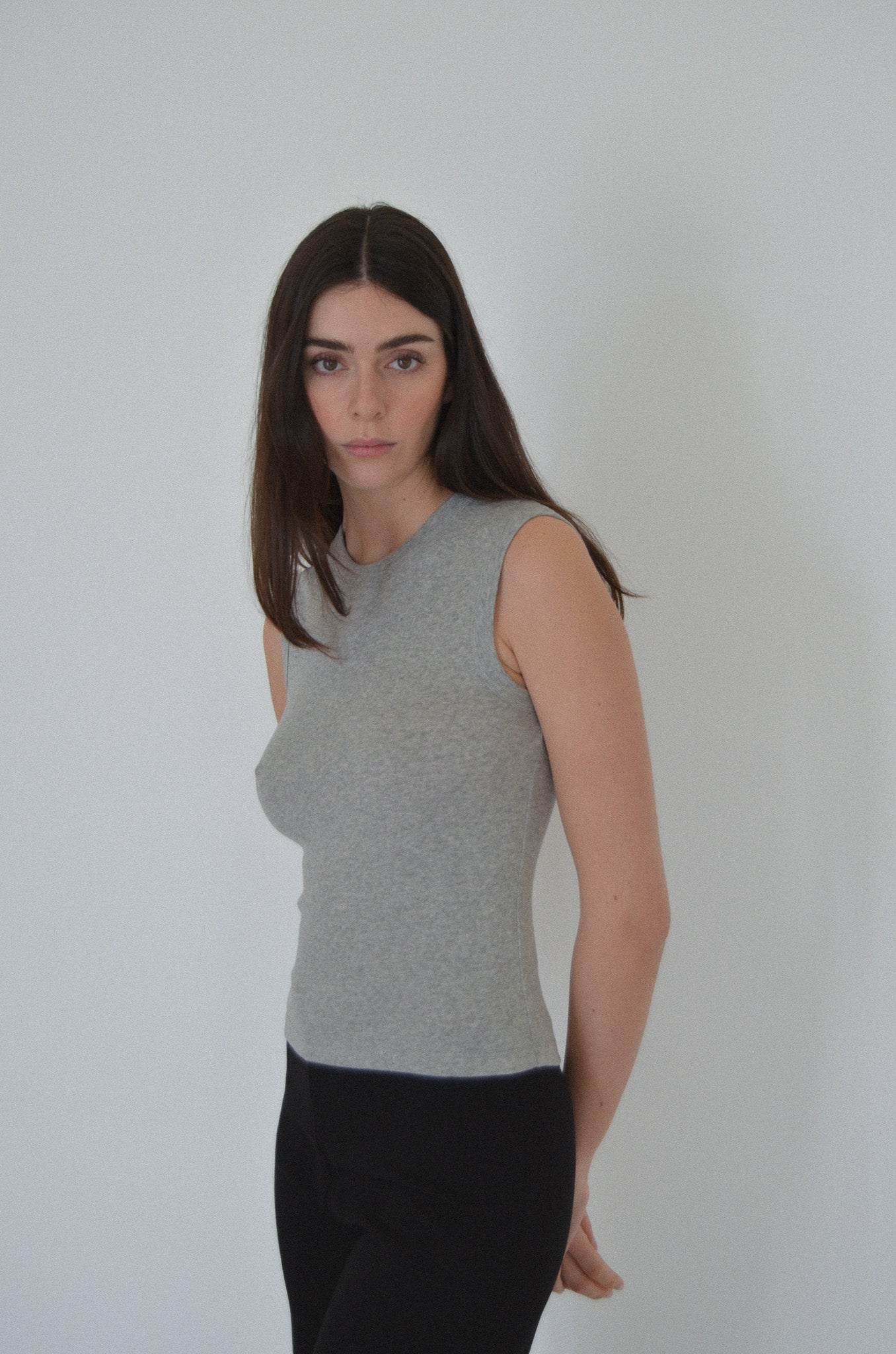 June tanktop in grey melange
