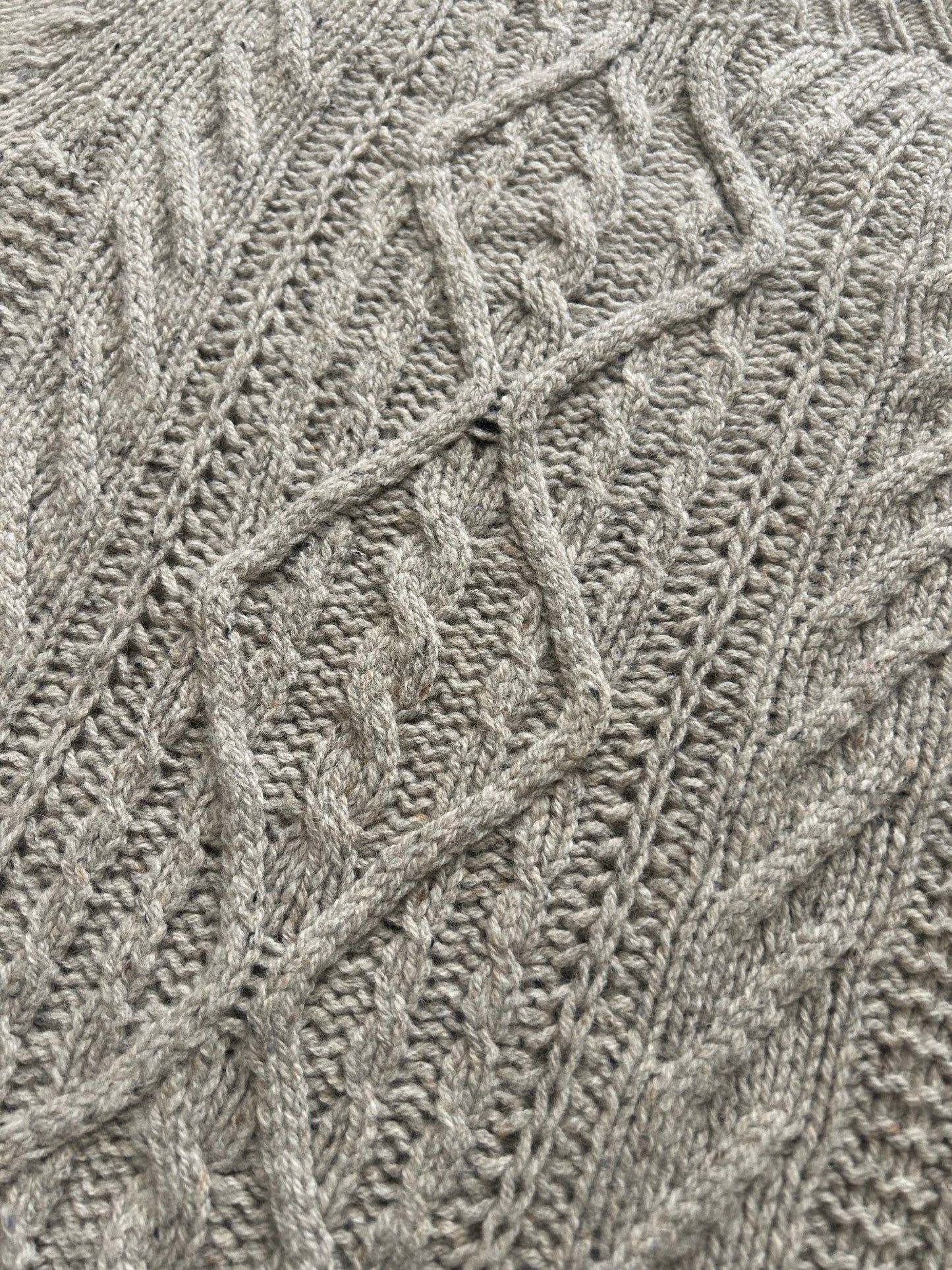 Chunky fishermens sweater in mull