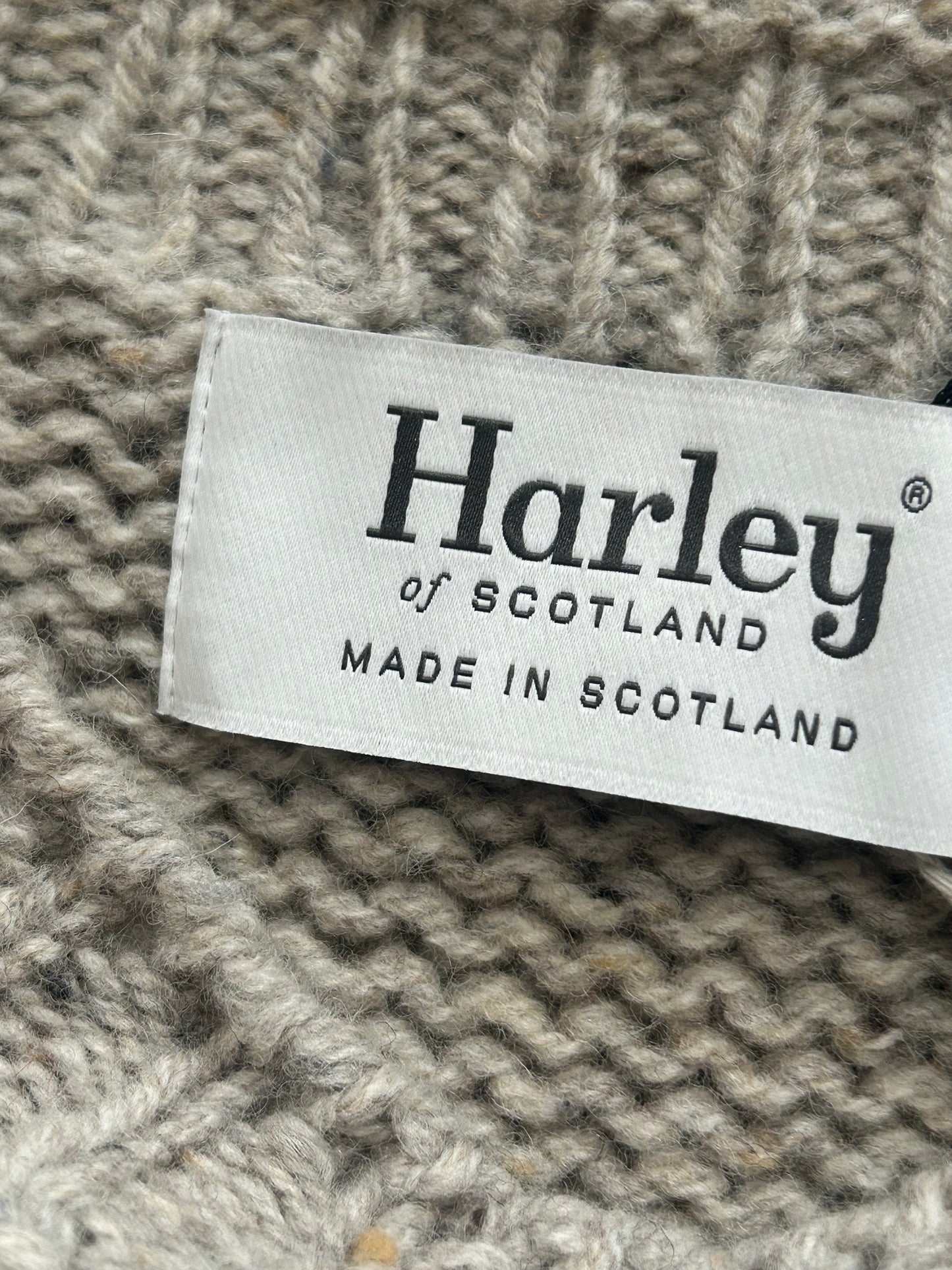 Chunky fishermens sweater in mull