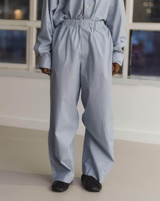 Claude pants in blue stripe