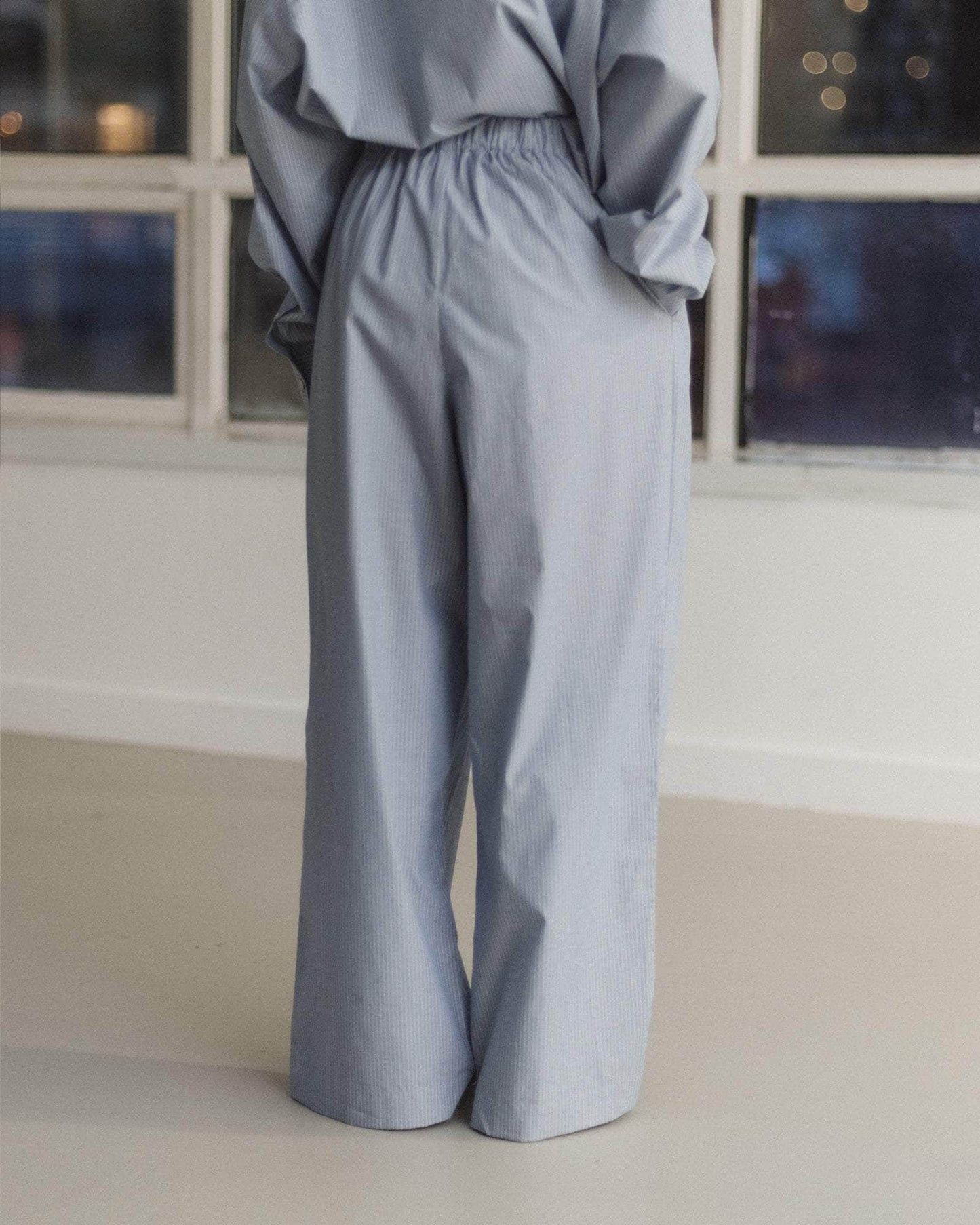 Claude pants in blue stripe