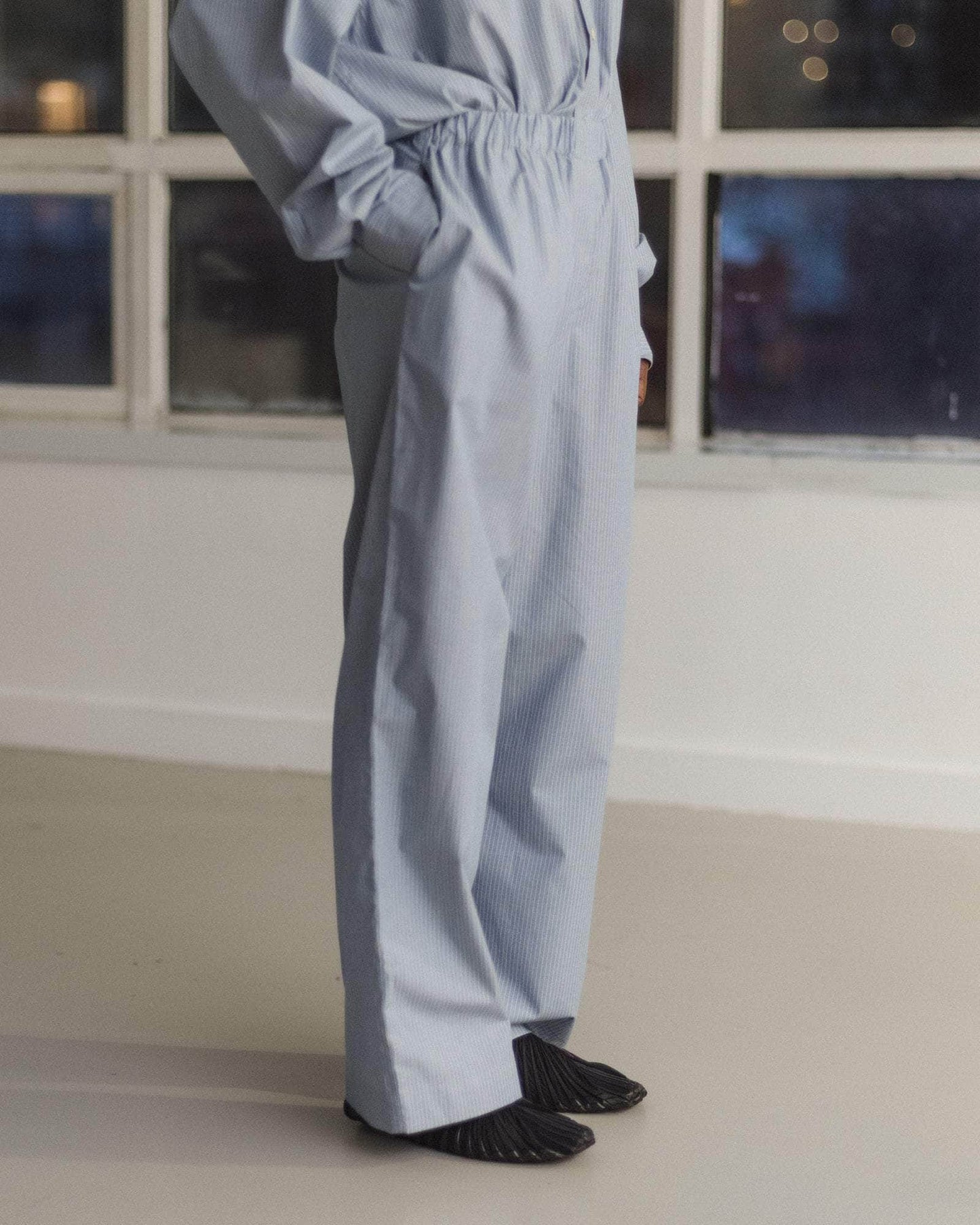 Claude pants in blue stripe