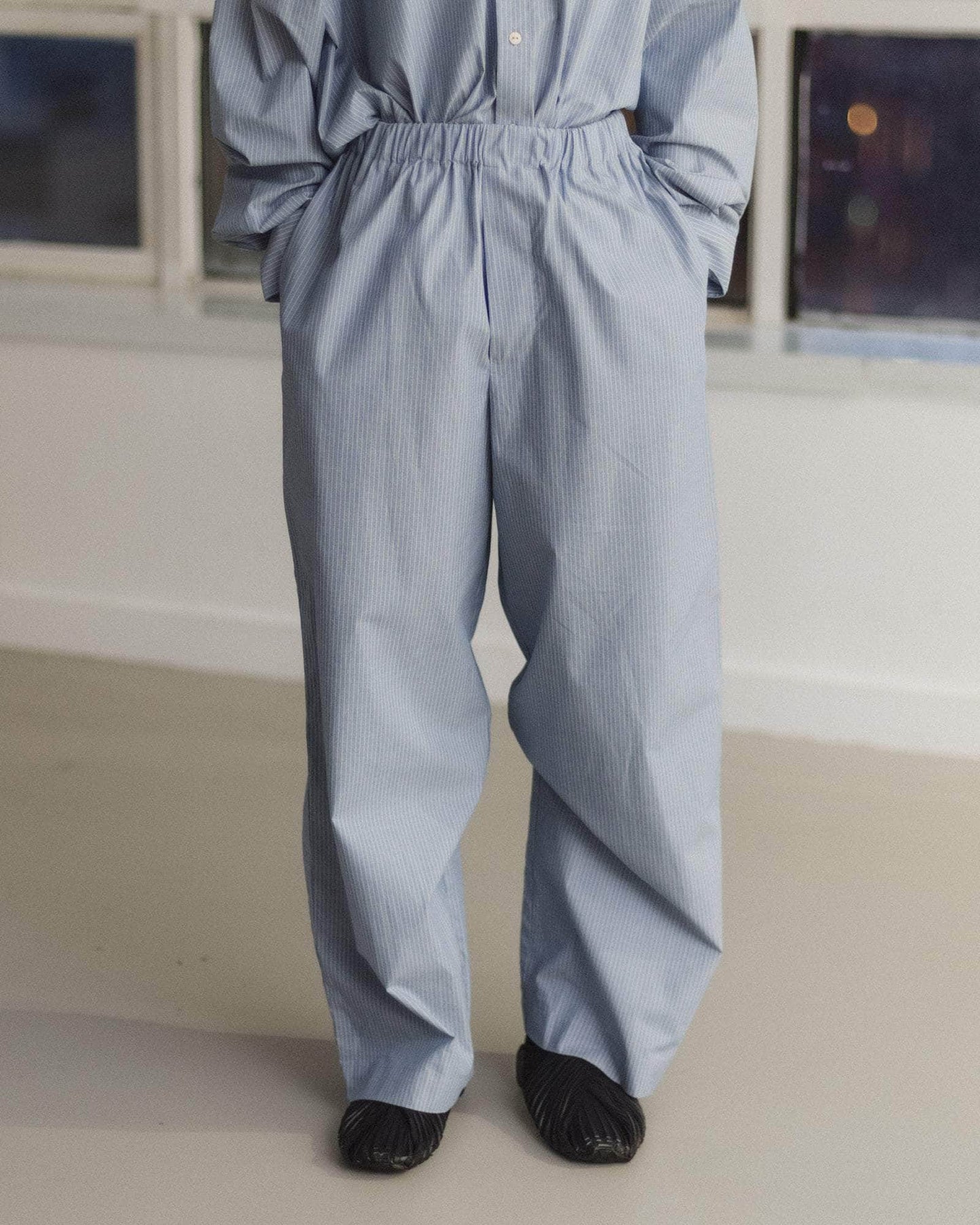 Claude pants in blue stripe