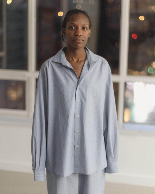 Claude shirt in blue stripe
