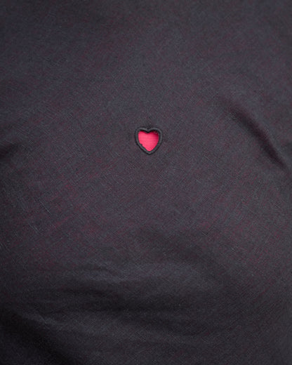 Dydine heart tank dress in black