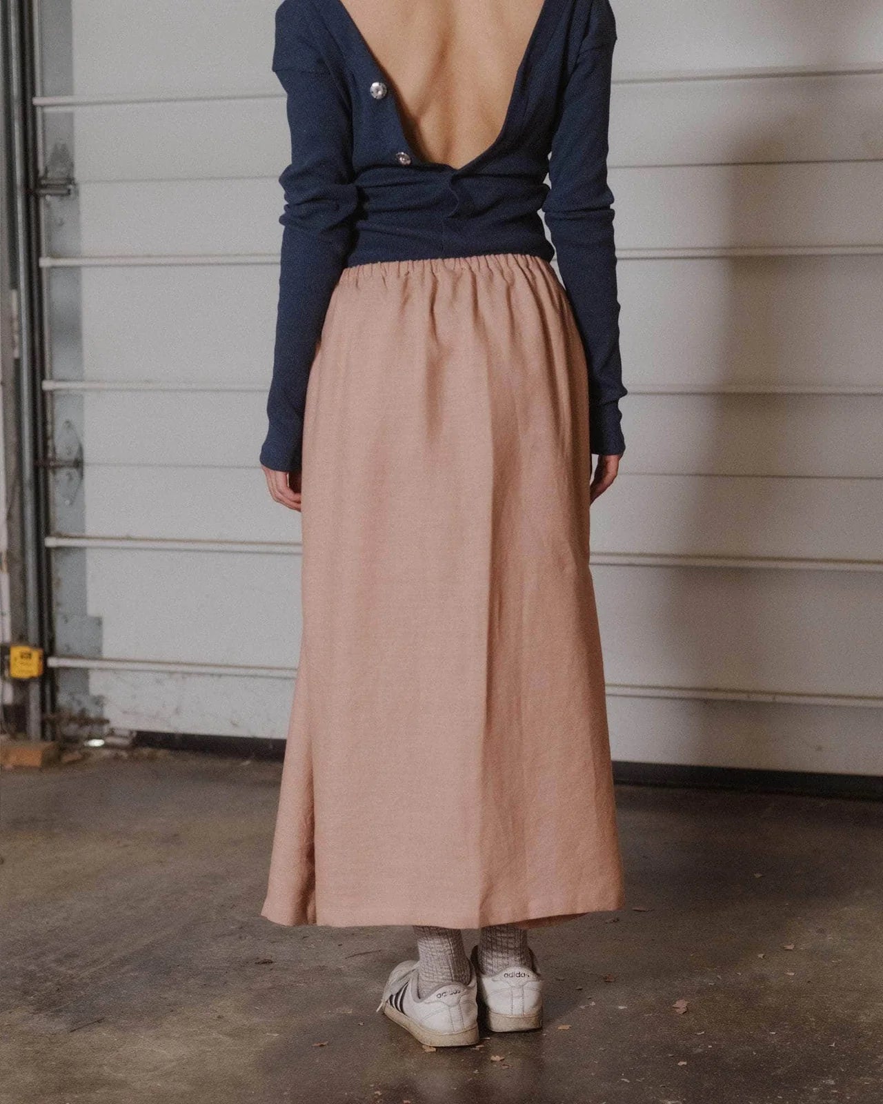 Ponte skirt in ada pink