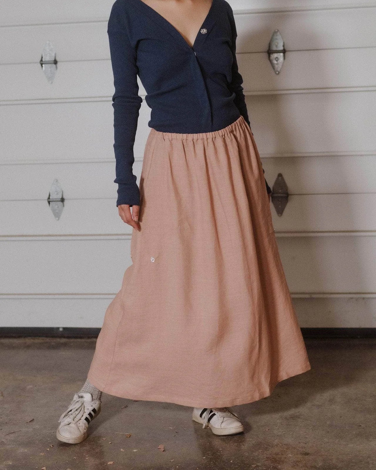 Ponte skirt in ada pink