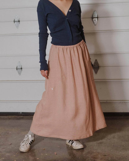 Ponte skirt in ada pink
