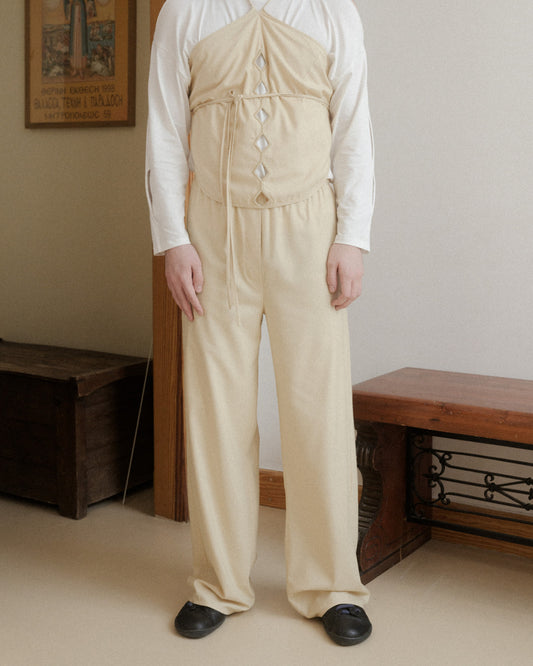 Stoa pants tooth white by Baserange