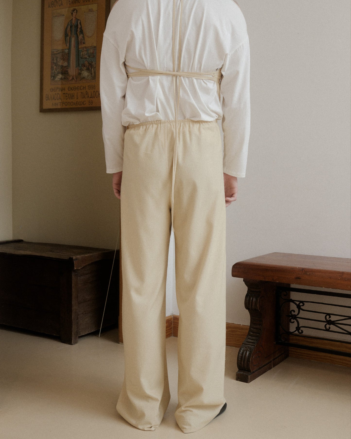 Stoa pants tooth white by Baserange