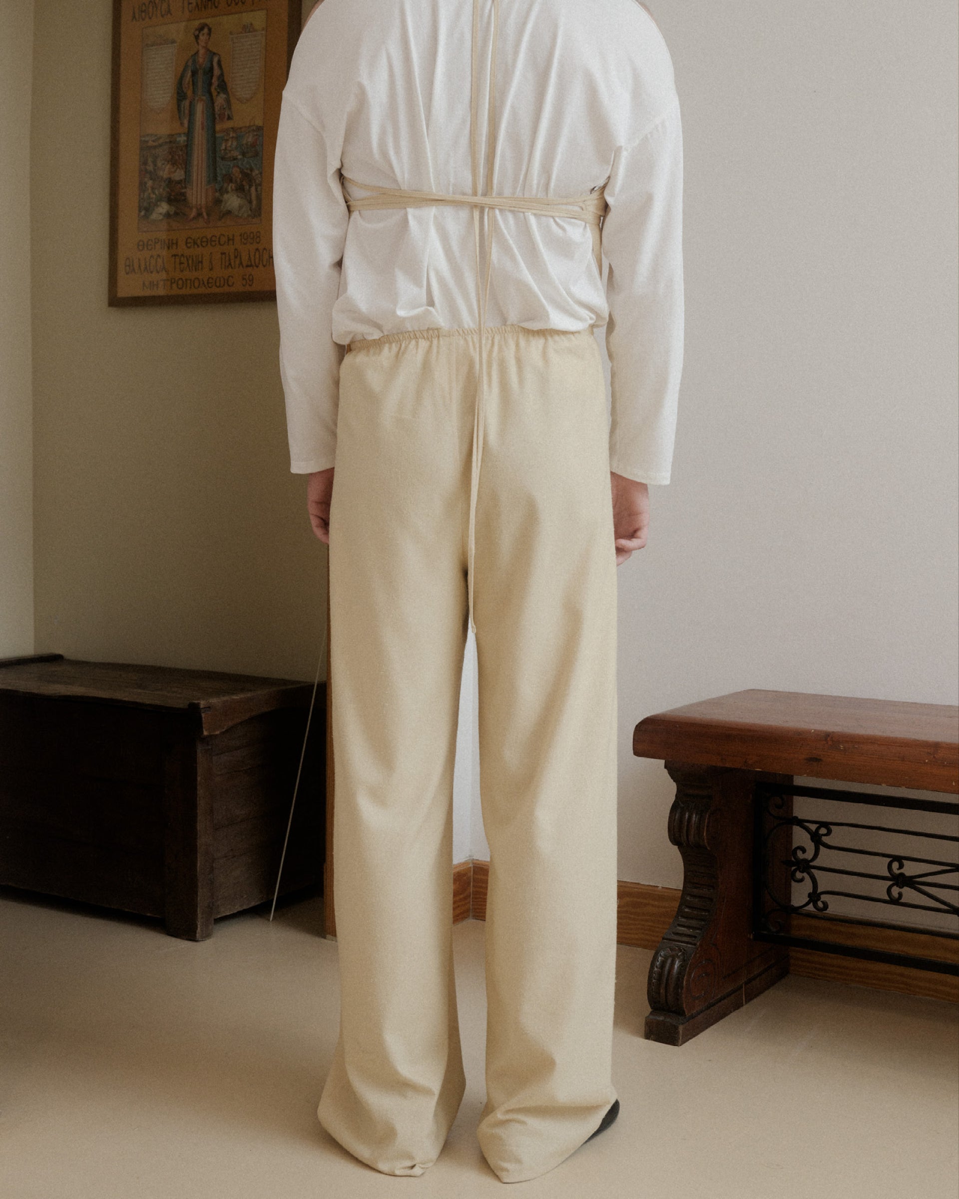 Stoa pants tooth white by Baserange