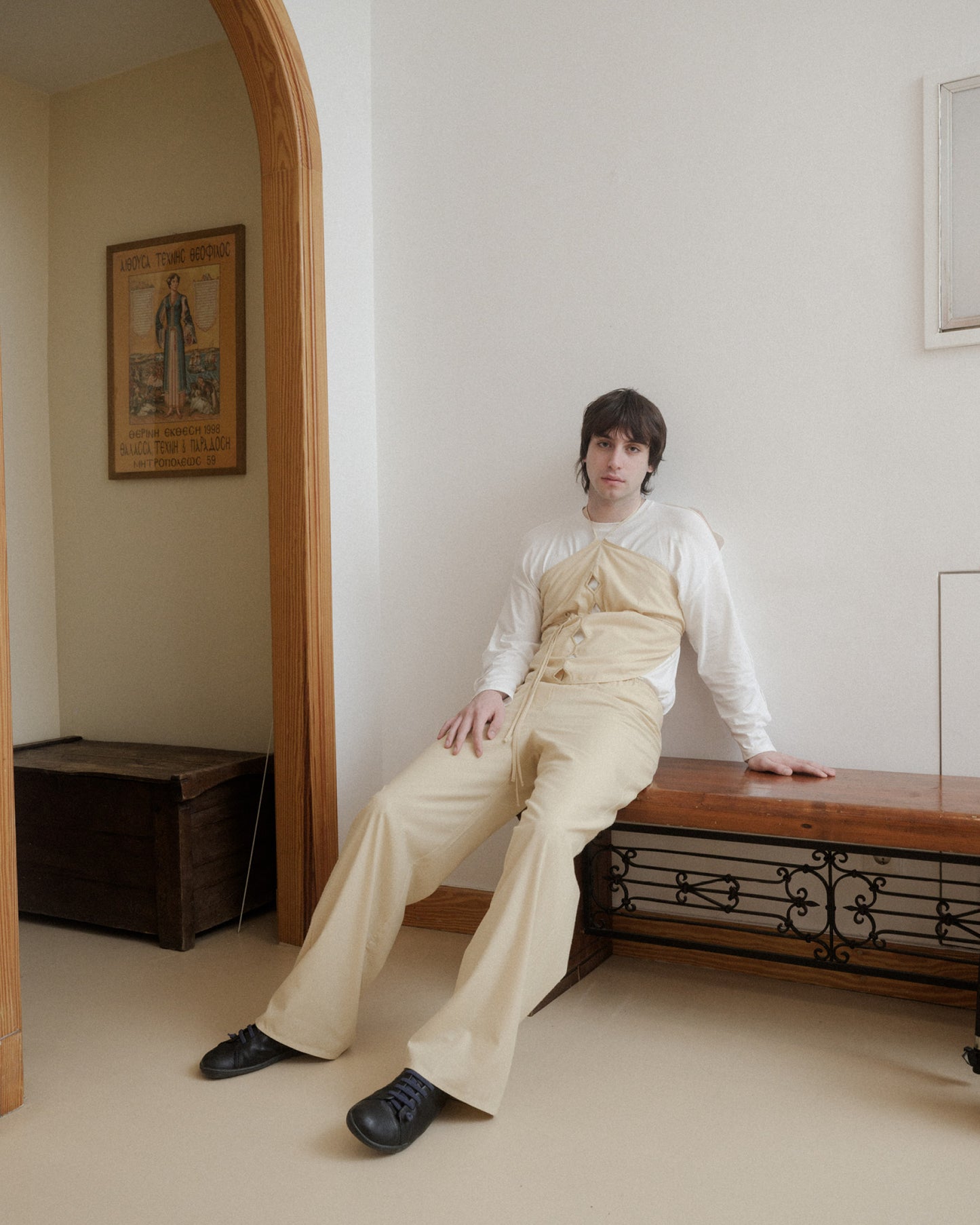 Stoa pants tooth white by Baserange