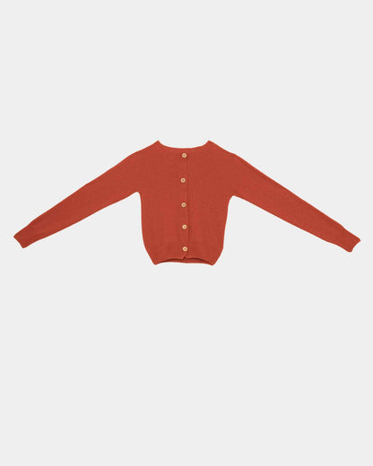 Tier cardigan in melograno red