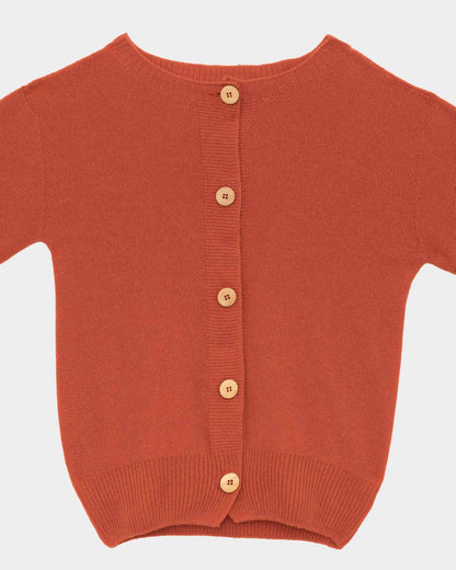 Tier cardigan in melograno red