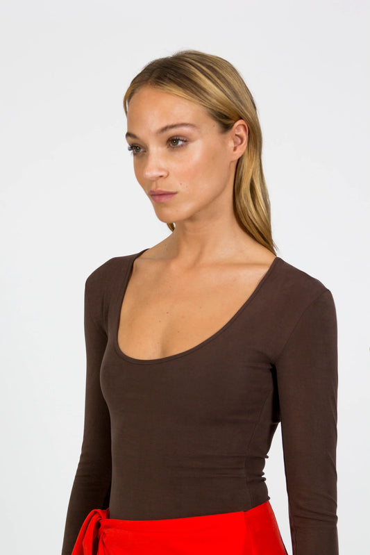 Bausch bodysuit in brown