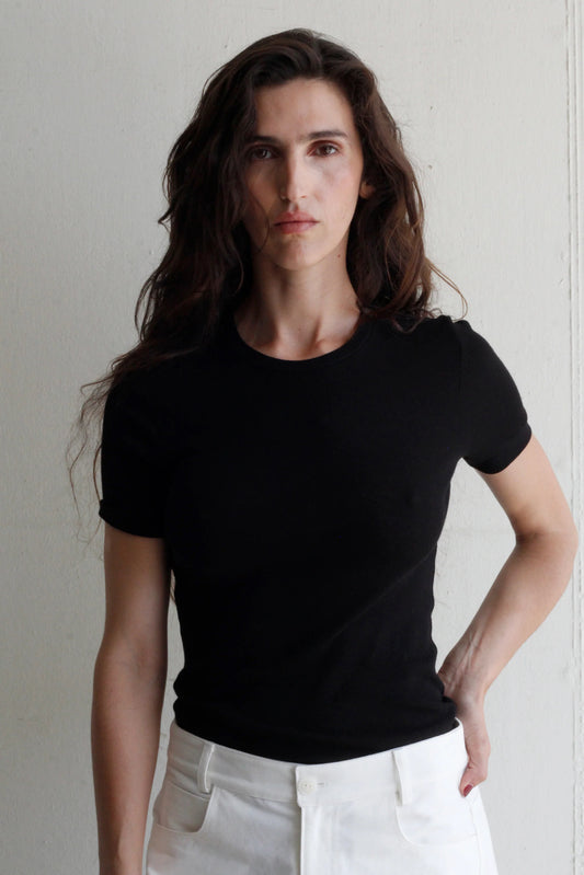 Honfleur top in black