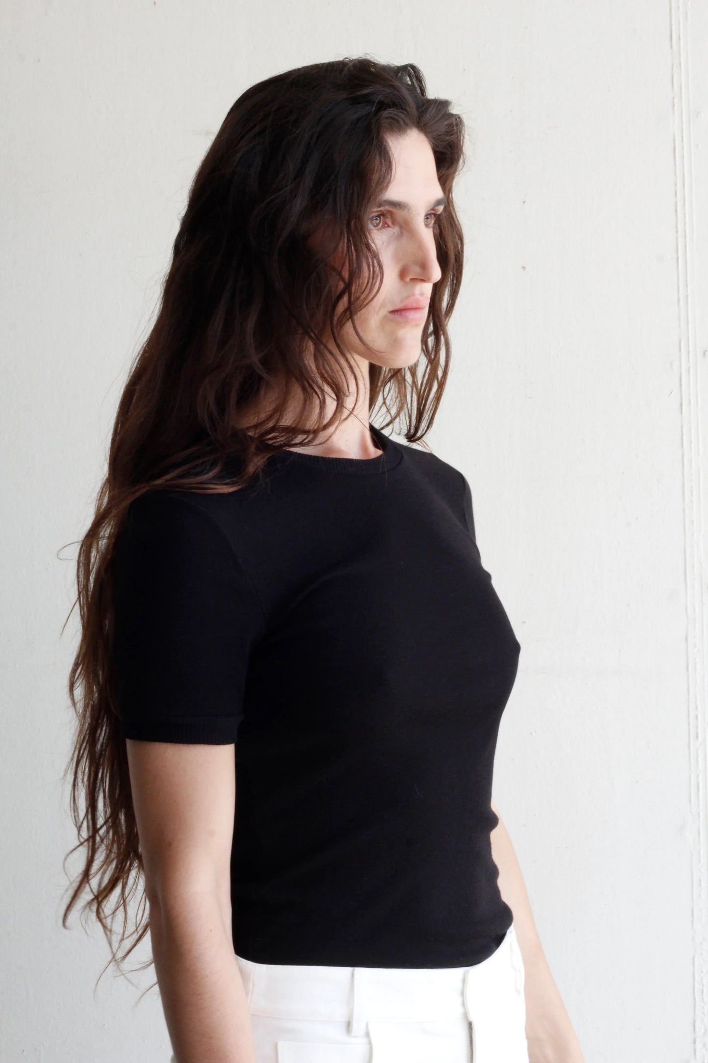 Honfleur top in black
