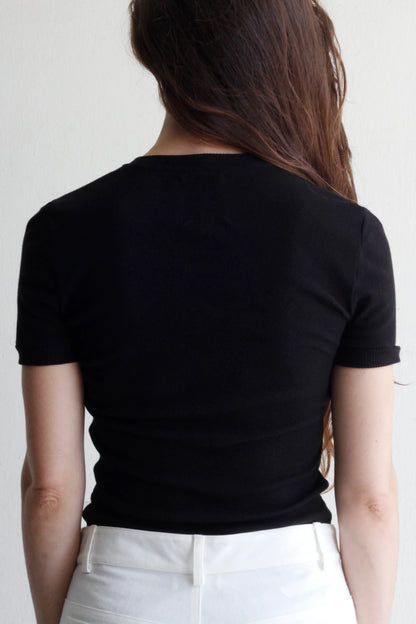Honfleur top in black