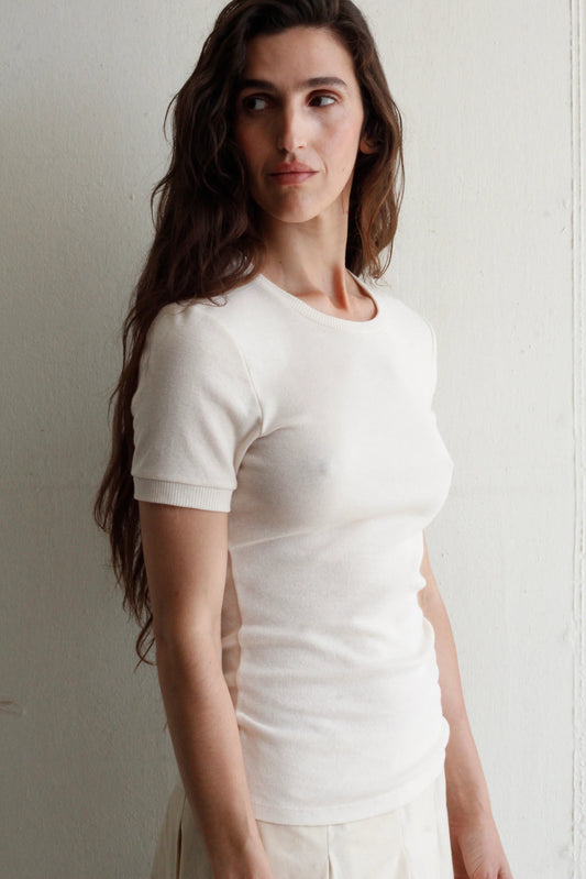 Honfleur top in ecru