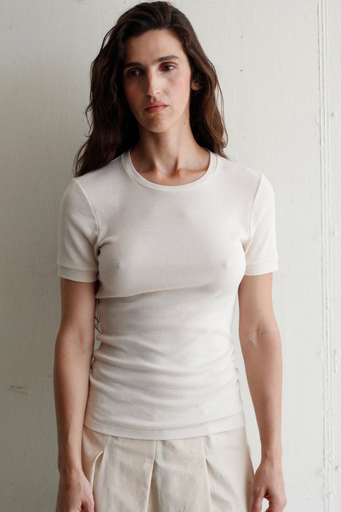 Honfleur top in ecru