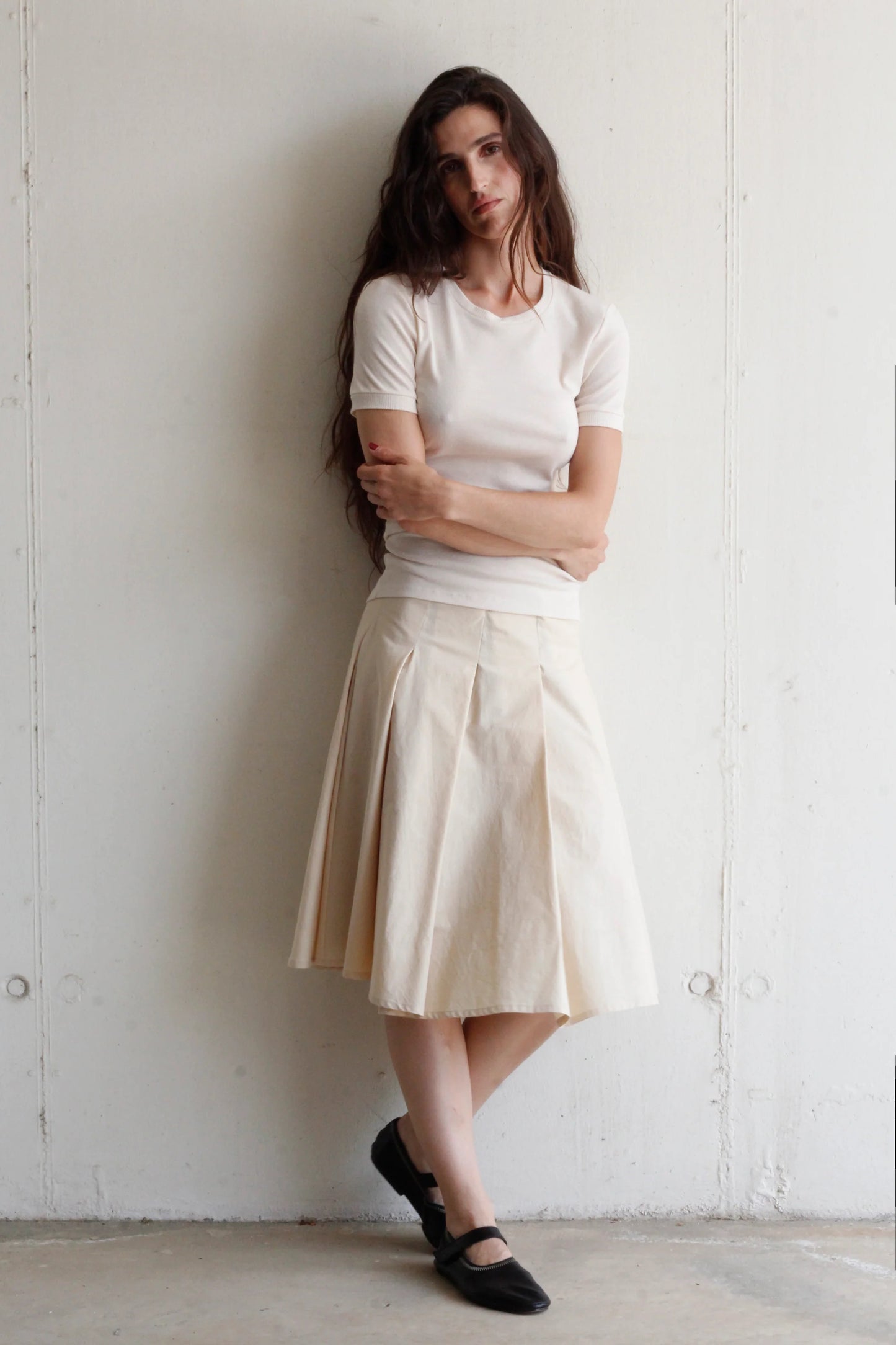 Honfleur top in ecru