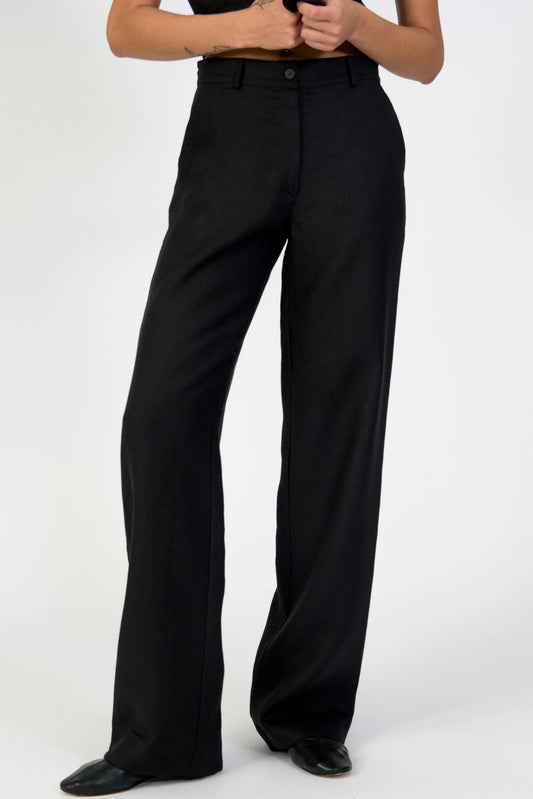Raijin trousers in black
