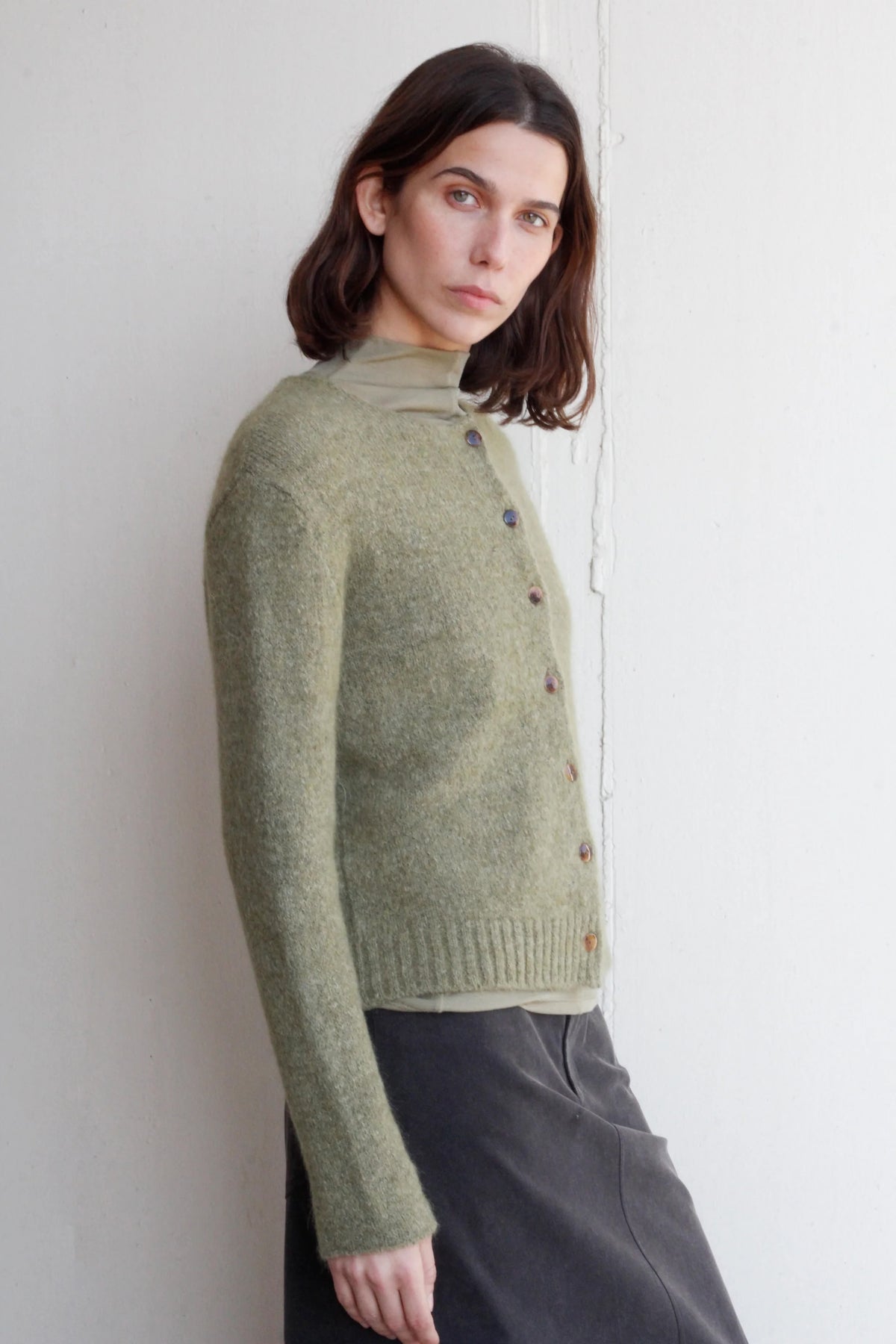 Rays cardigan in green