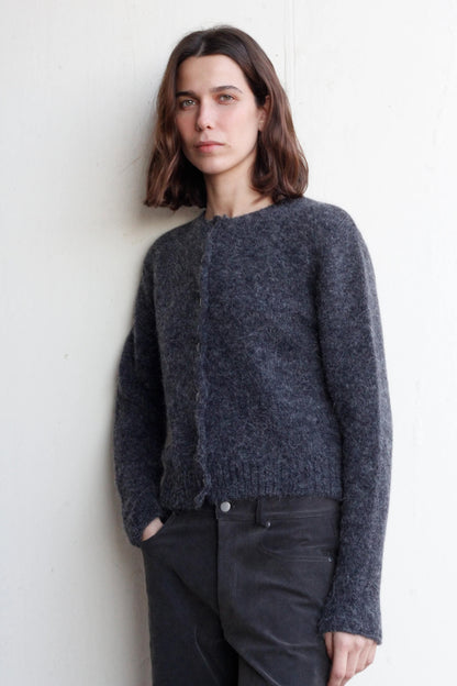 Rays cardigan in dark grey