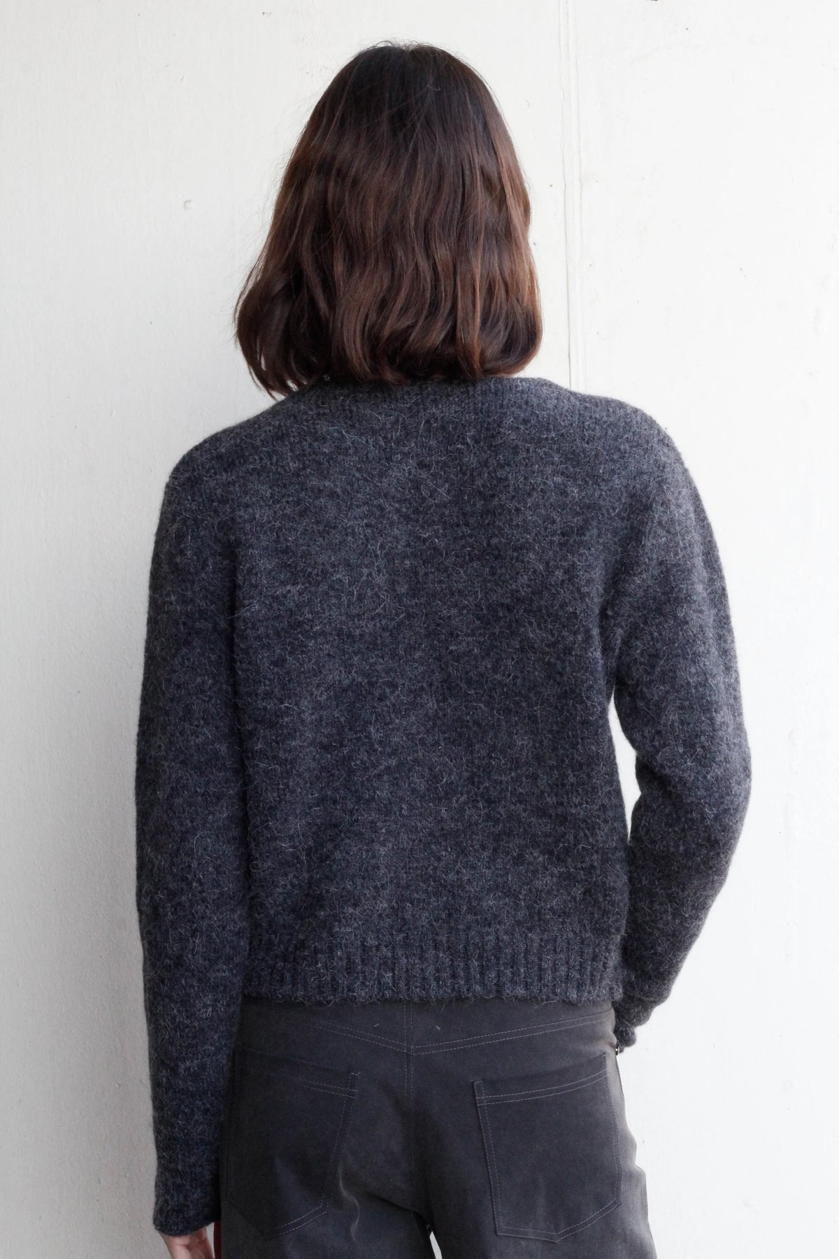 Rays cardigan in dark grey