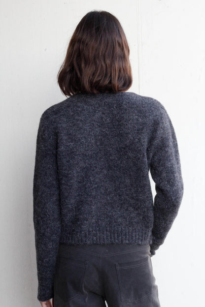 Rays cardigan in dark grey