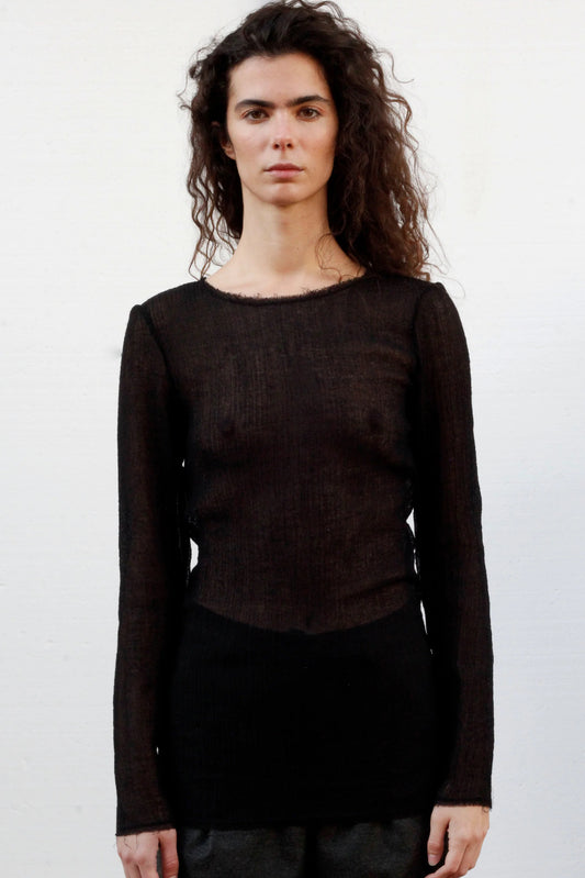 Sky top in black