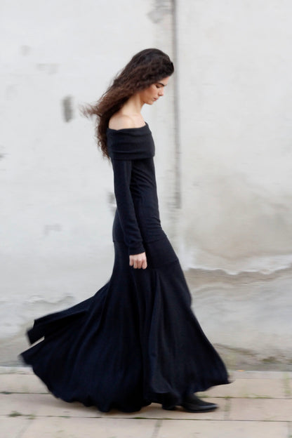 Torce skirt in black