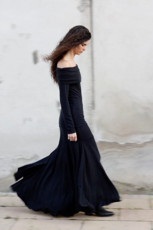 Torce skirt in black