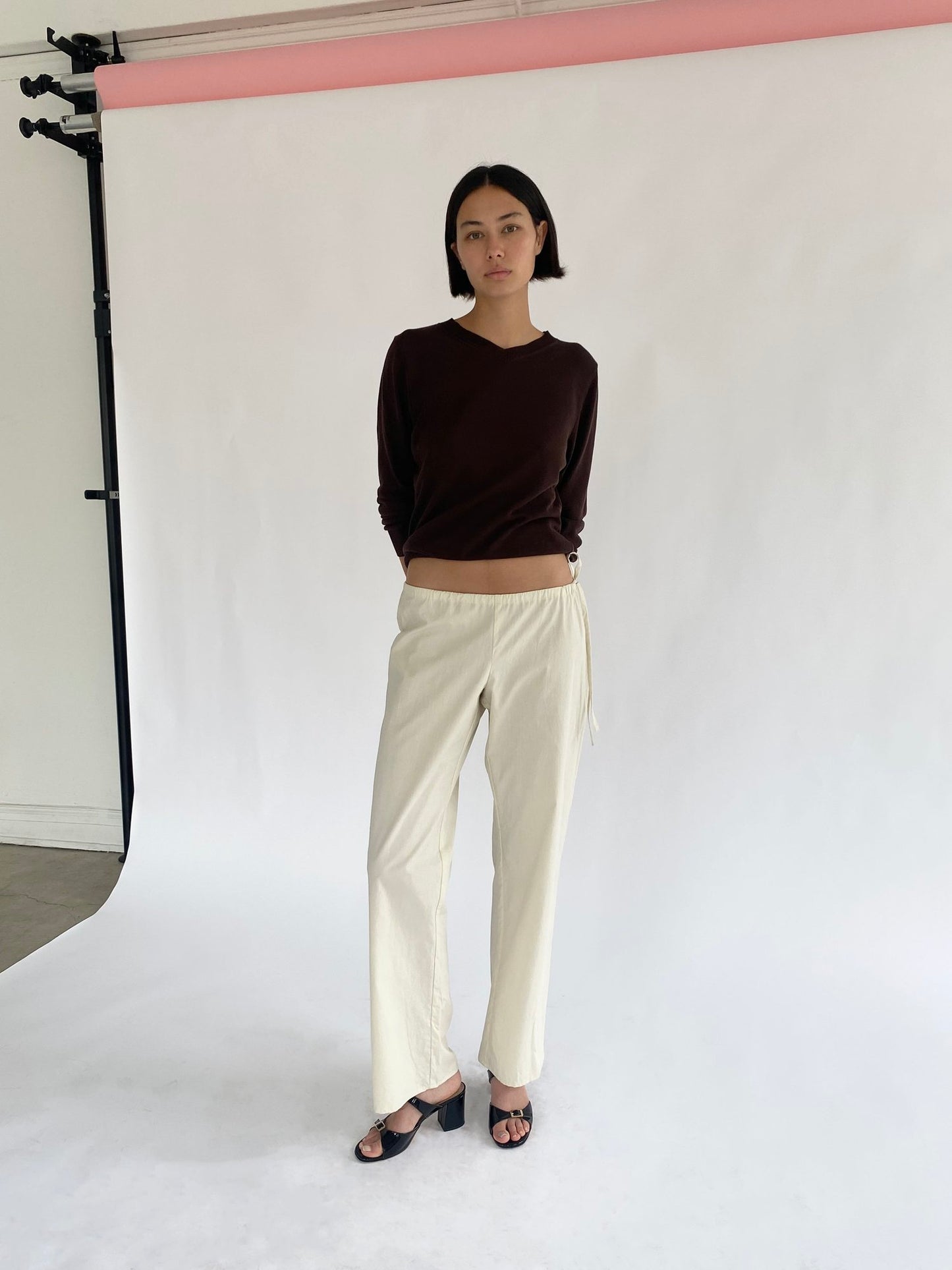 Brooke Callahan long trousers in light yellow