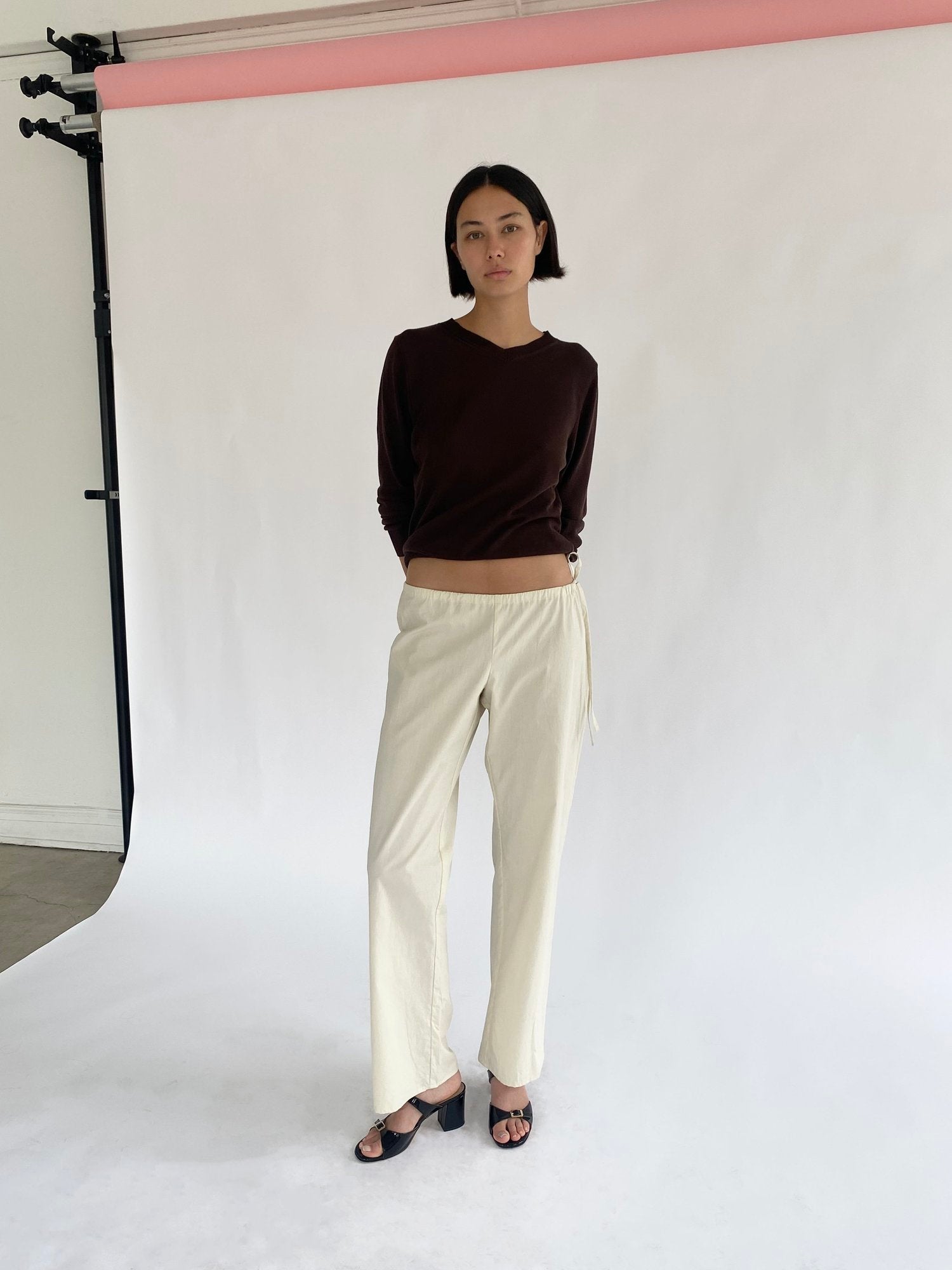 Brooke Callahan long trousers in light yellow