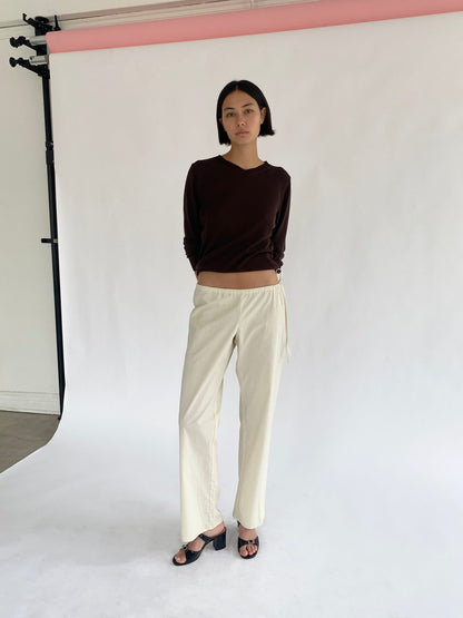 Brooke Callahan long trousers in light yellow