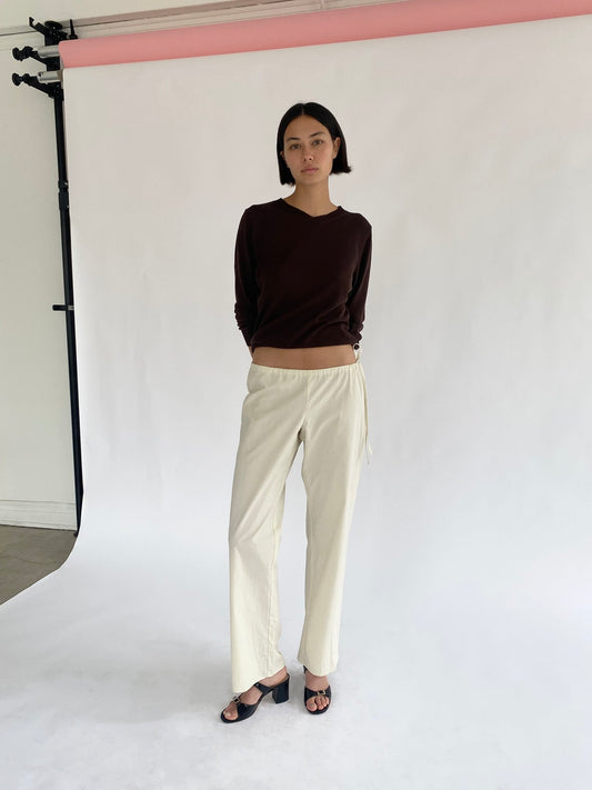 Brooke Callahan long trousers in light yellow