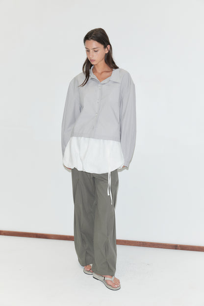 Boxy shirt in cloud stripe